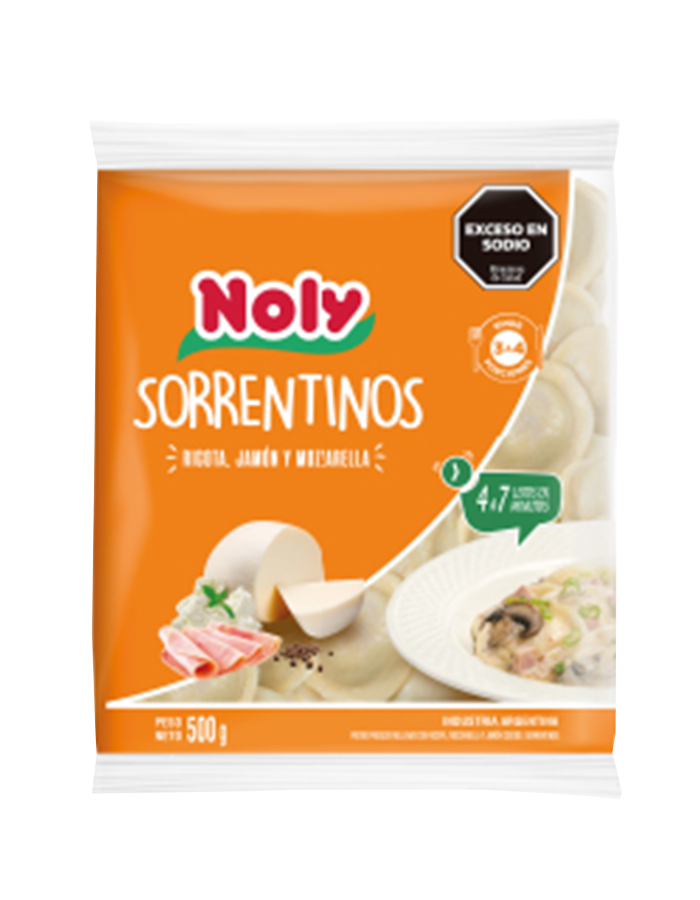 Sorrentinos de Ricota, Presunto Cozido e Mussarela