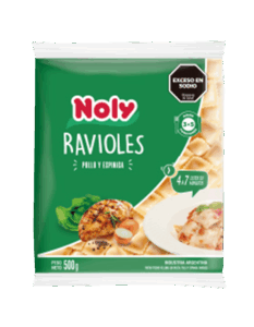 Ravioli de frango e espinafre