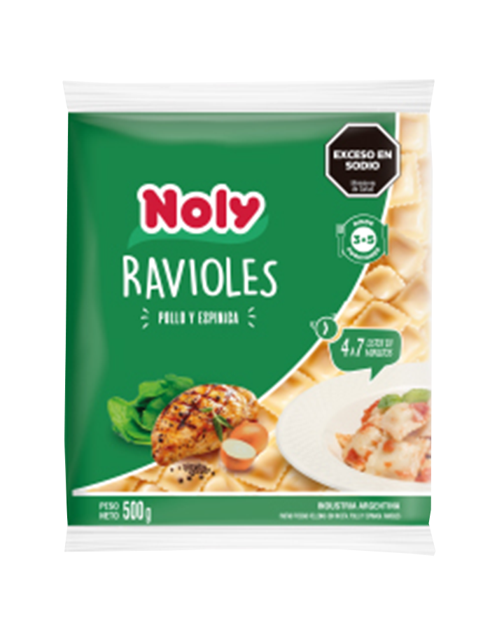 Ravioli de frango e espinafre