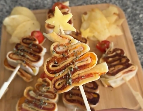 Arbolitos de Jamón y Queso