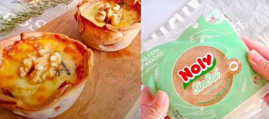 Panificados en bandejas en la planta de Noly