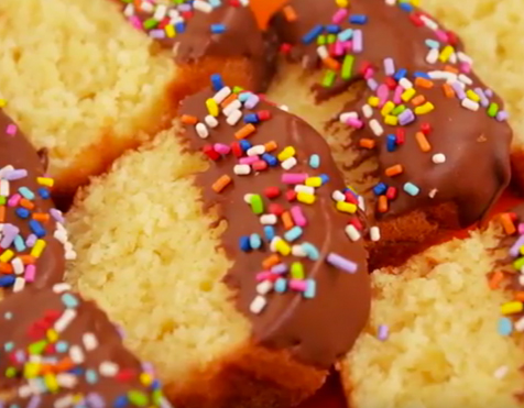 Coloridos Budines con Chocolate