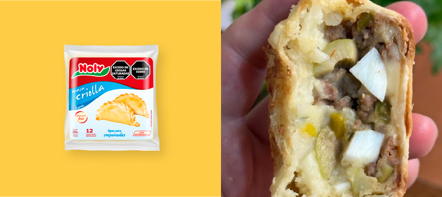 Panificados en bandejas en la planta de Noly