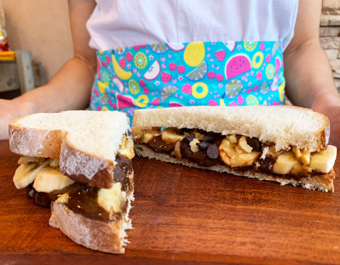 Sándwich de Banana Split