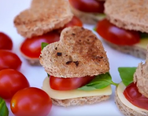 Snack romántico y saludable