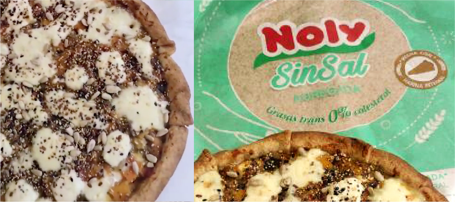 Panificados en bandejas en la planta de Noly