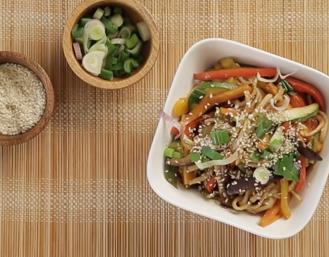 Tallarines Orientales Salteados