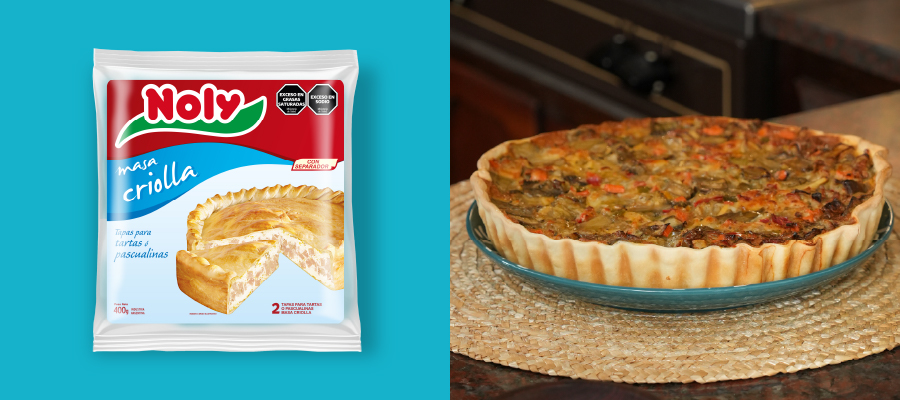 Panificados en bandejas en la planta de Noly