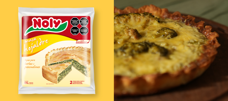 Panificados en bandejas en la planta de Noly