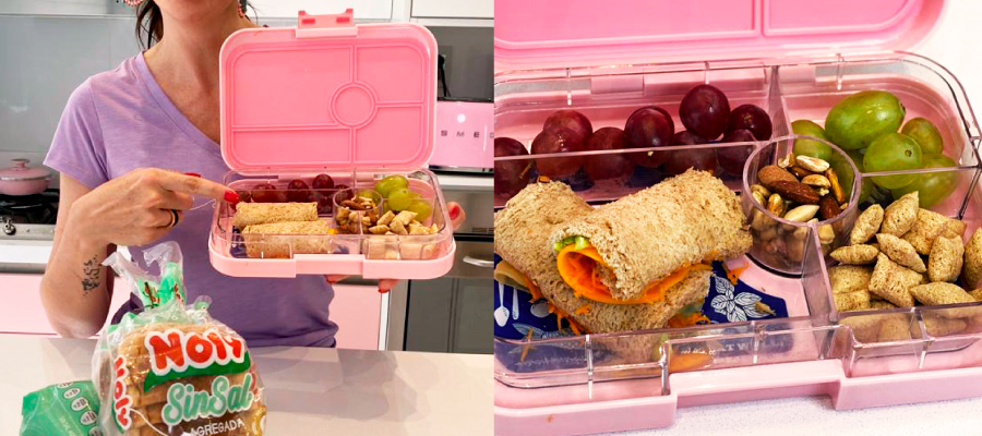 Panificados en bandejas en la planta de Noly